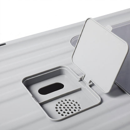 Stainless Steel Enclosed Cat Litter Box Grey 49x38x36cm