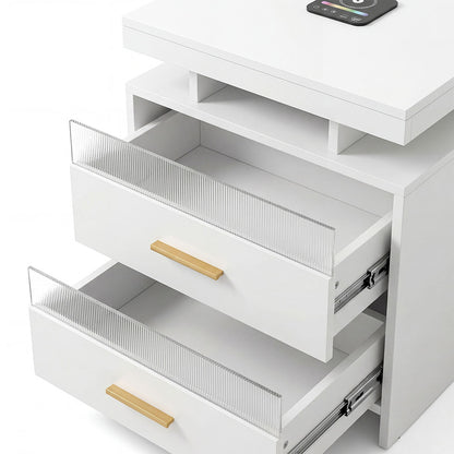 Smart Bedside Table With Charging 45x40x60cm