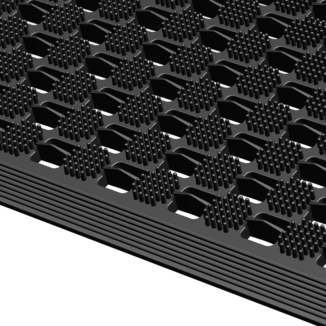 Front Door Mat Black Tpe 90x60cm