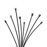 Contemporary Firfly Solar Lawn Lights 8LED 4PC Outdoor Black  High