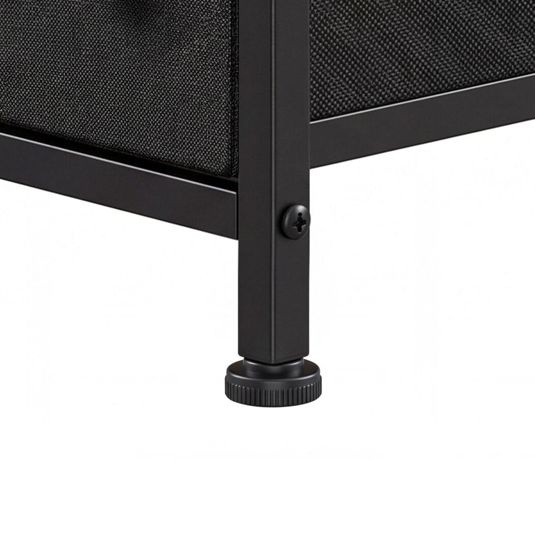 Narrow Bedside Table With Led Charging 20x40x59cm