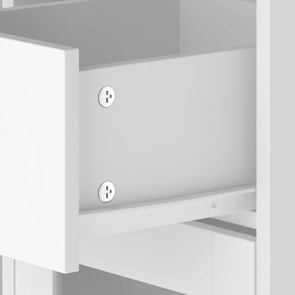Vanity Desk Makeup Storage Table 90x40x141cm
