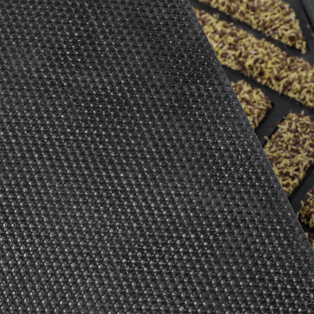 Front Door Mat Heavy Duty Brown 43x73cm
