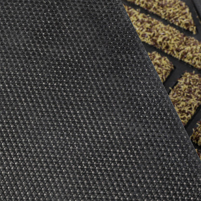 Front Door Mat Heavy Duty Brown 43x73cm