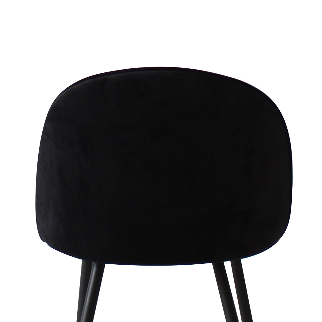 Premium 6x Dining Chairs Kitchen Cafe Black  High Back Support