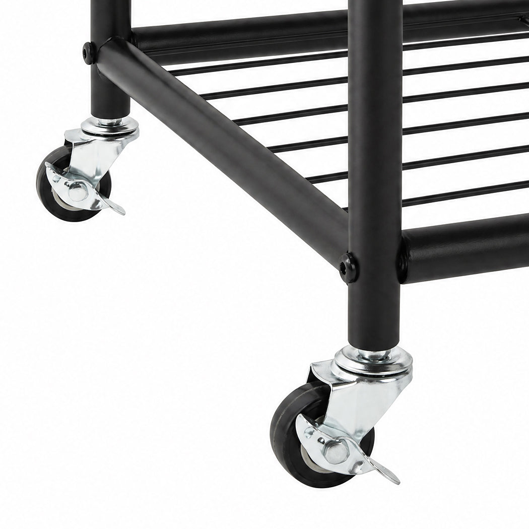 Heavy Duty Garment Rack 2 Shelf 52x40x179cm