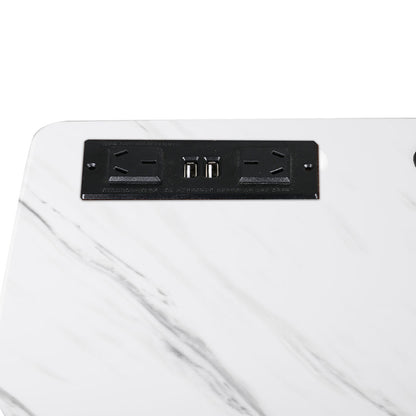 Premium Standing Desk Height Adjustable White  Sleek Modern Look