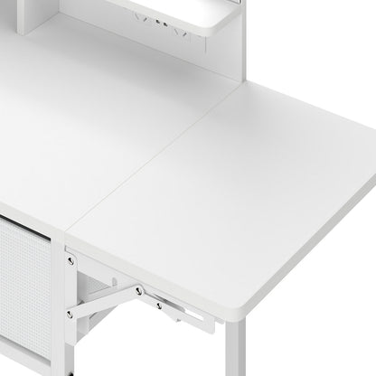Dressing Table With Led Mirror 83x40x136cm