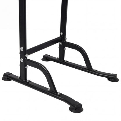 Centra Power Tower Pull Up Bar Dip Station Adjustable Home Gym 150kg Black