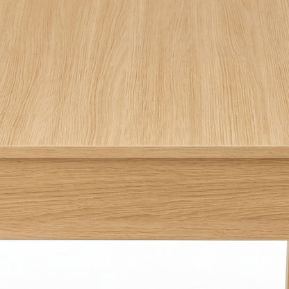 Levede Extendable Dining Table Oak Finish 4-6 Seater Wooden Kitchen 110-150cm