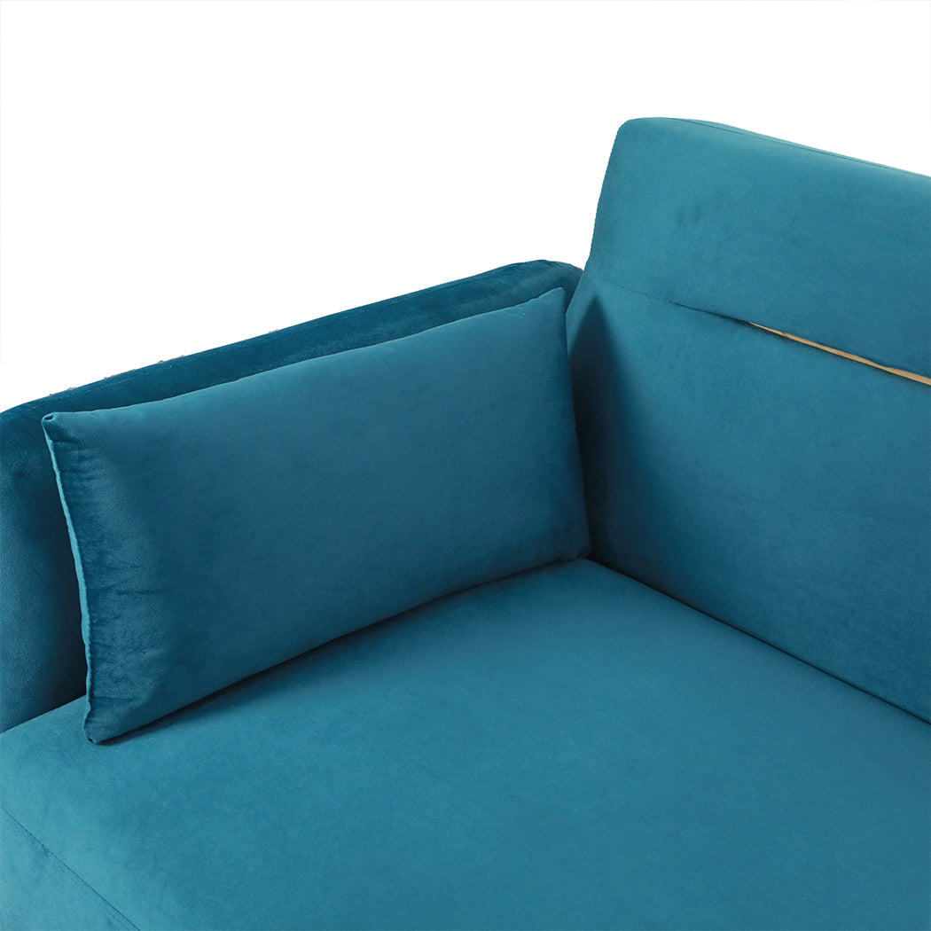 Versatile 3-Seater Sofa Bed Convertible  Adjustable Height Classic