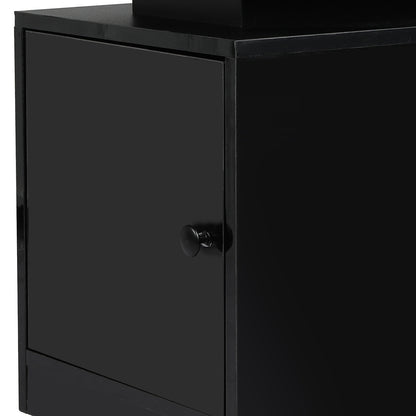 Black bedside table 34x33x33cm, view 7