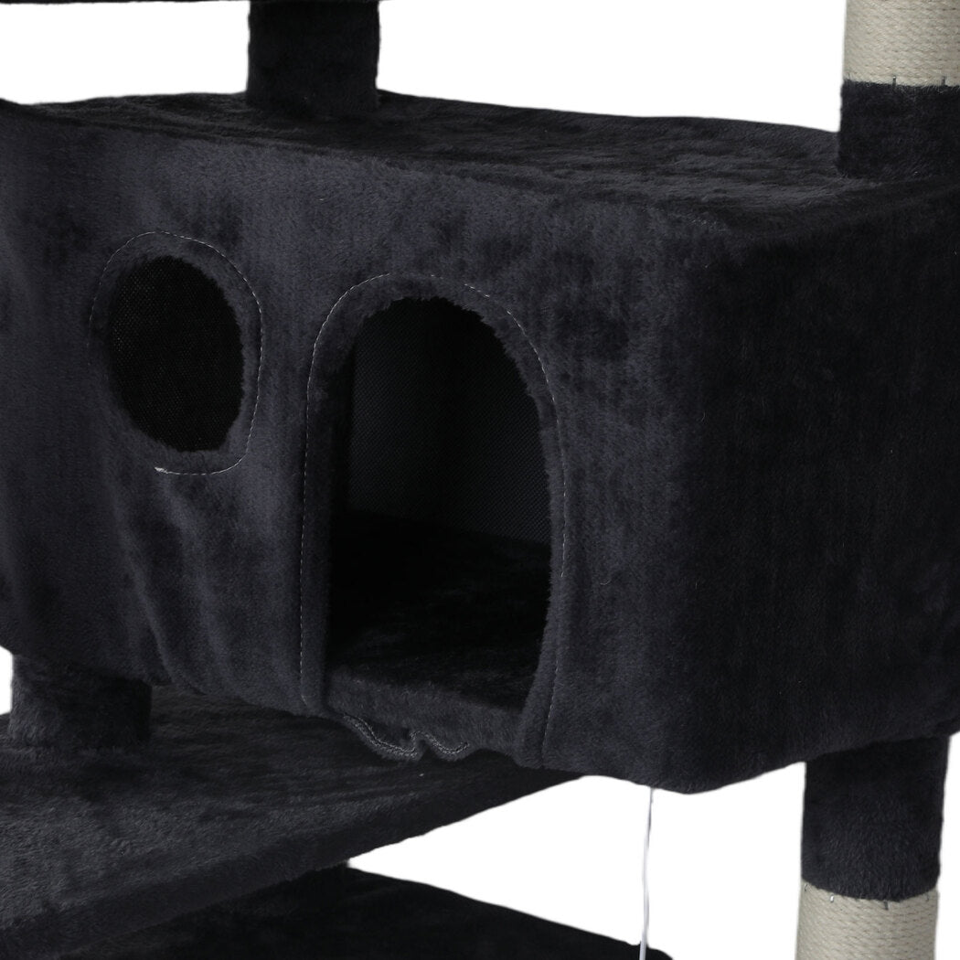 Cat Tree Scratching Post Grey 50x50x145cm