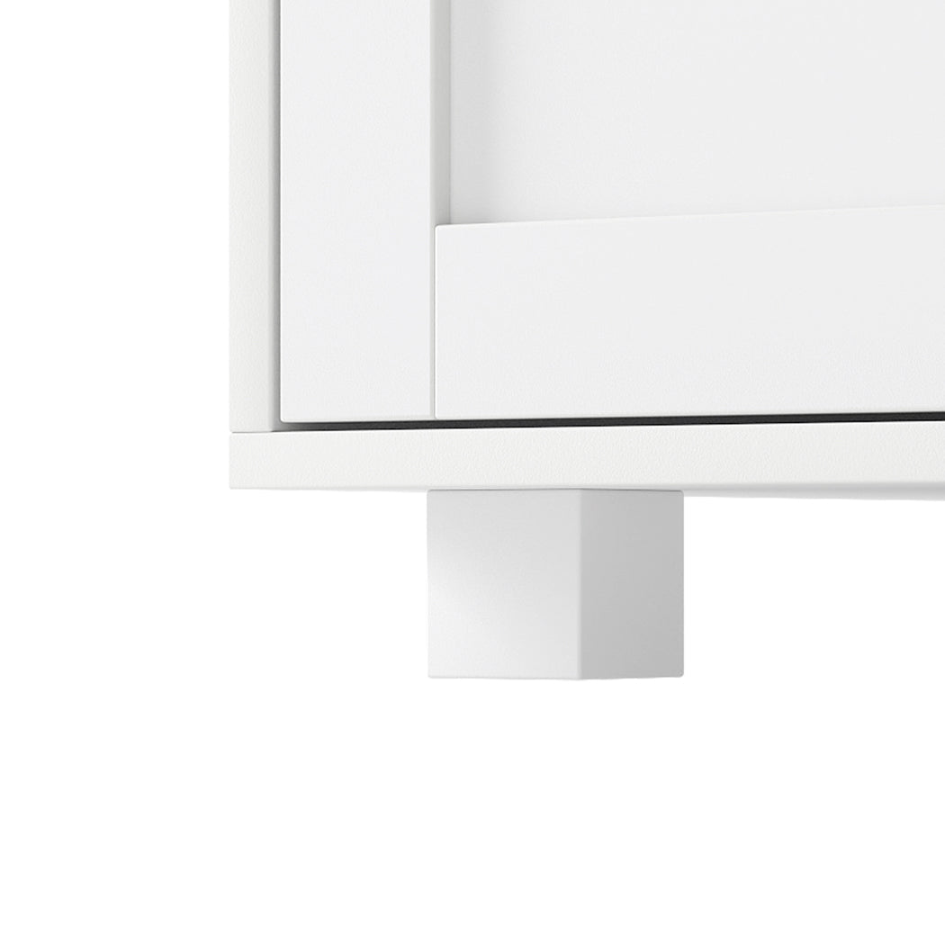 Shoe Cabinet Storage White 78x37x116cm