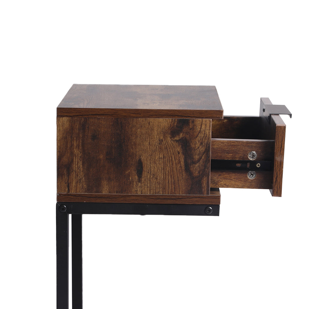 Stylish Bedside Tables Side End Table  Easy Assembly Classic