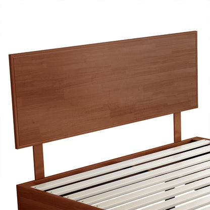 Cozy Double Rubberwood Bed Frame  Soft Cushion Classic Durable