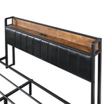 Premium Queen Bed Frame PU 4 Drawer USB Charge  Premium Quality Build