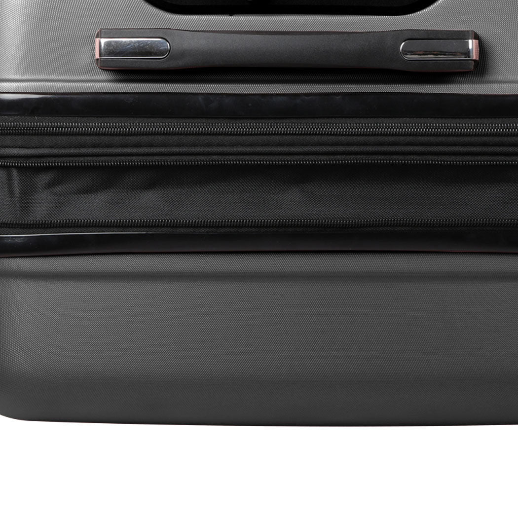 Expandable Luggage Black 24 Inch 33x26x55cm