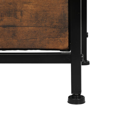 Storage Cabinet Tower Brown Fold 100x30x99cm