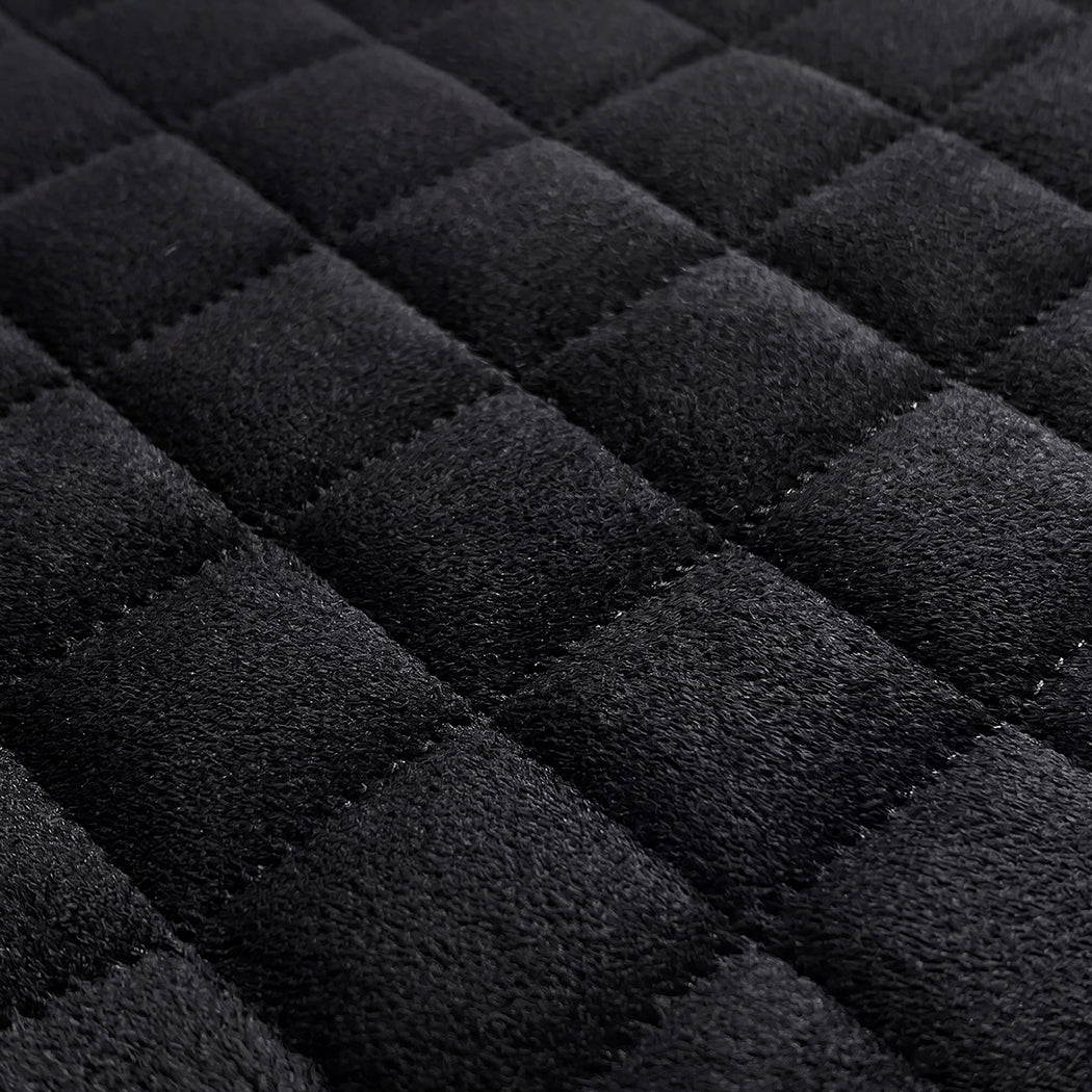Pet Car Seat Plush Black 81.5x54.5x17.5cm