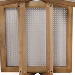 Compact 4x Dining Chair Solid Wood Rattan  Space-Saving Design