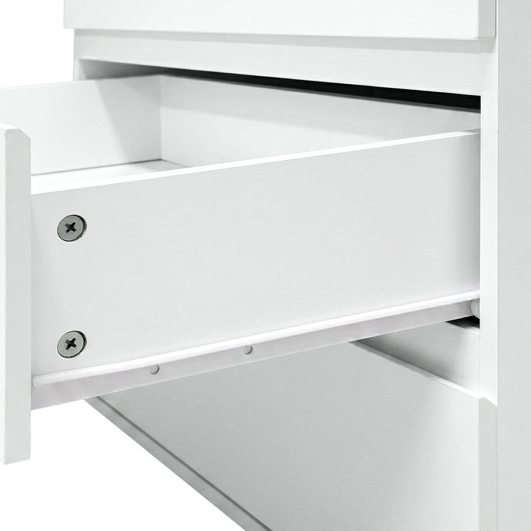 7 Drawer Tallboy Dresser White Storage | HomeAndLiving - 7