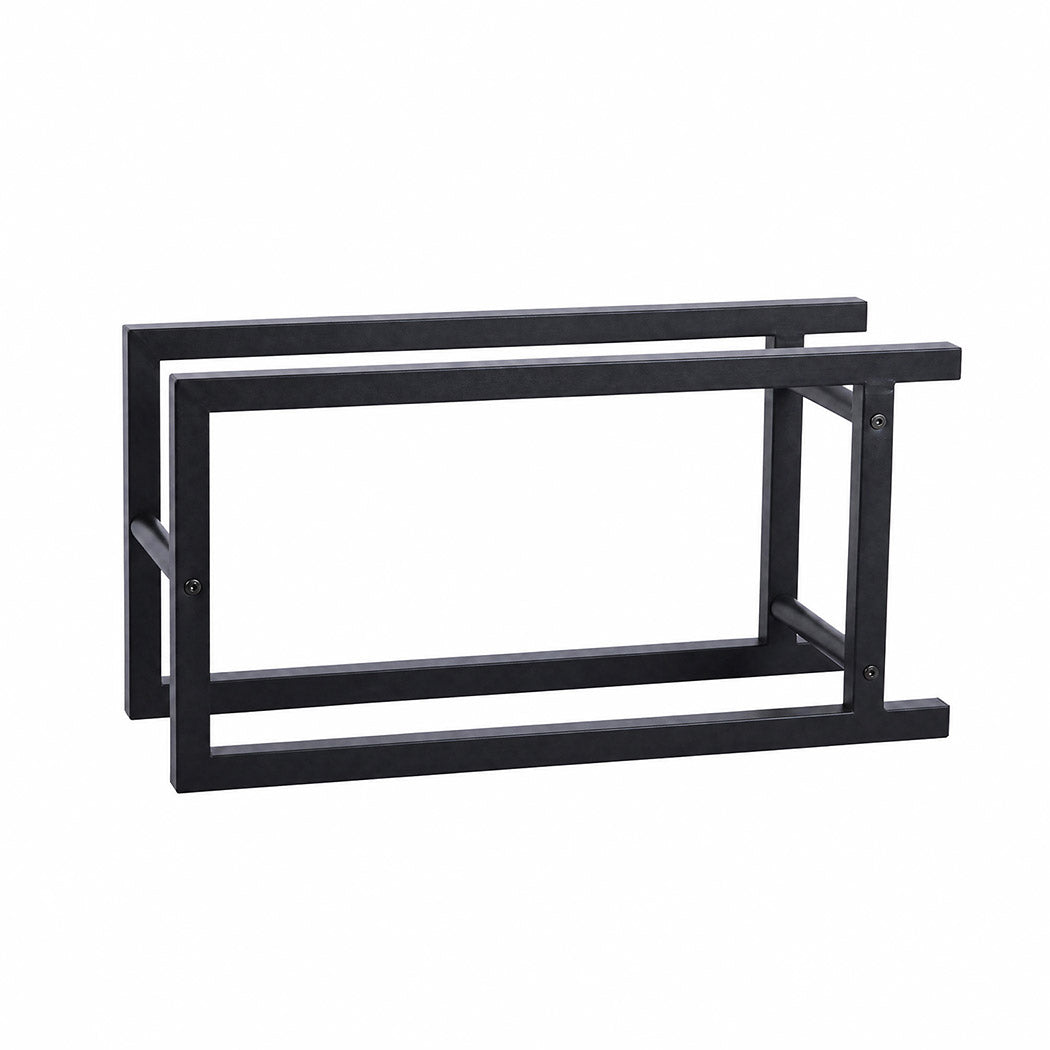 Levede Firewood Rack Metal Outdoor Storage Log Holder Fireplace 30 x 22 x 59cm