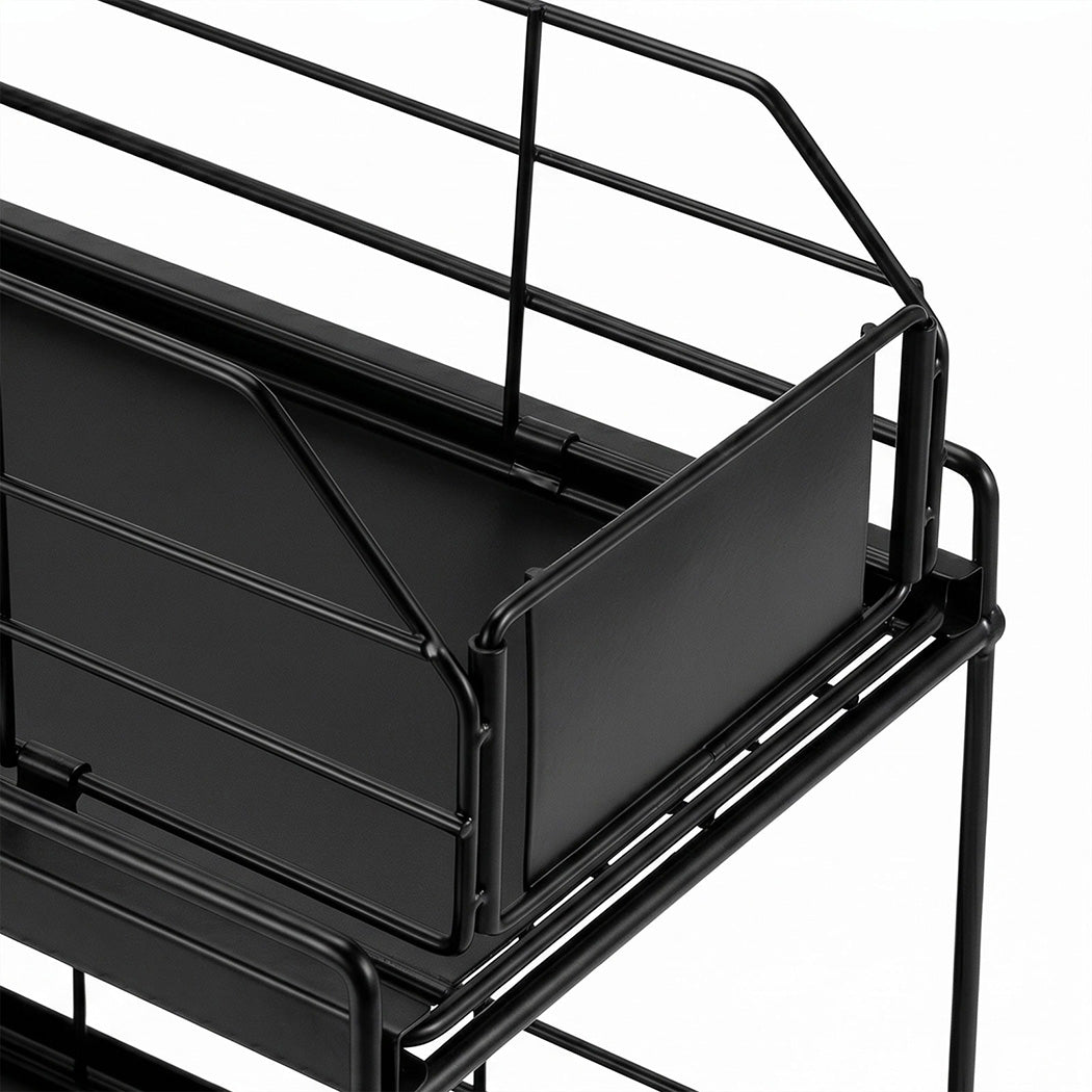 Pull Out Cabinet Organiser 2 Tier Kitchen | HomeAndLiving - 7