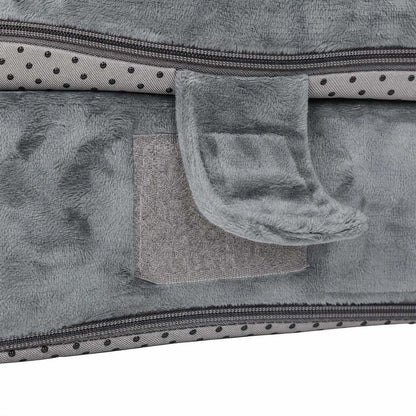 Leg Pillow Double Grey Memory Foam