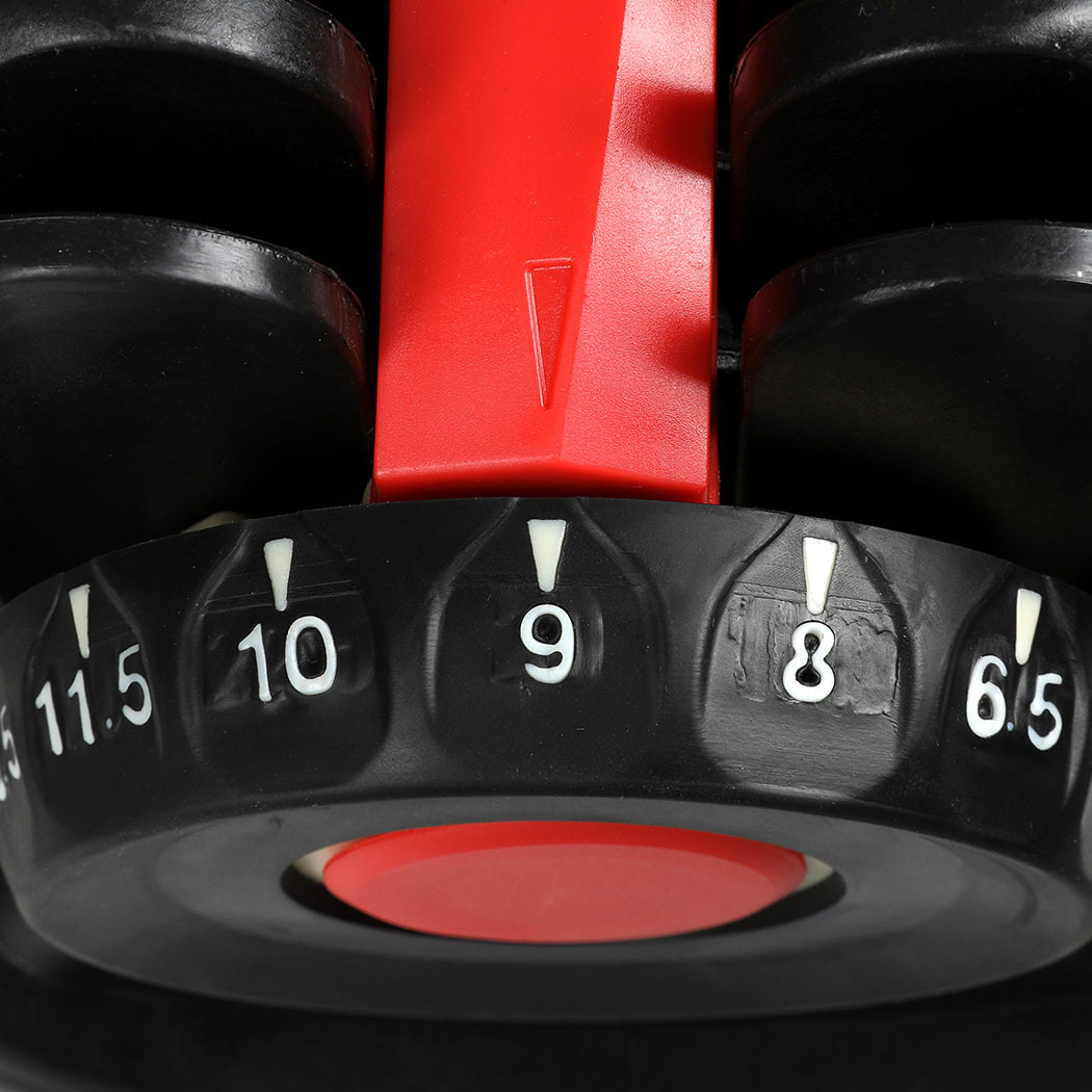 Adjustable Dumbbell Set 24kg 45x23x21cm