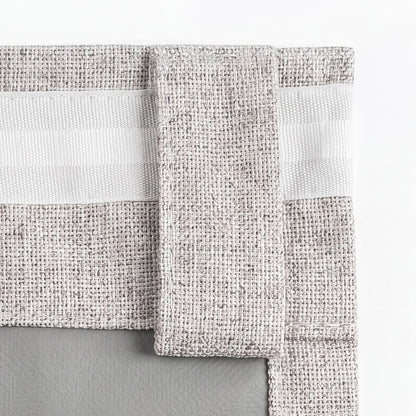 Marlow 2 Panels Blackout Curtains Thermal Linen Look Curtain Draperies Window