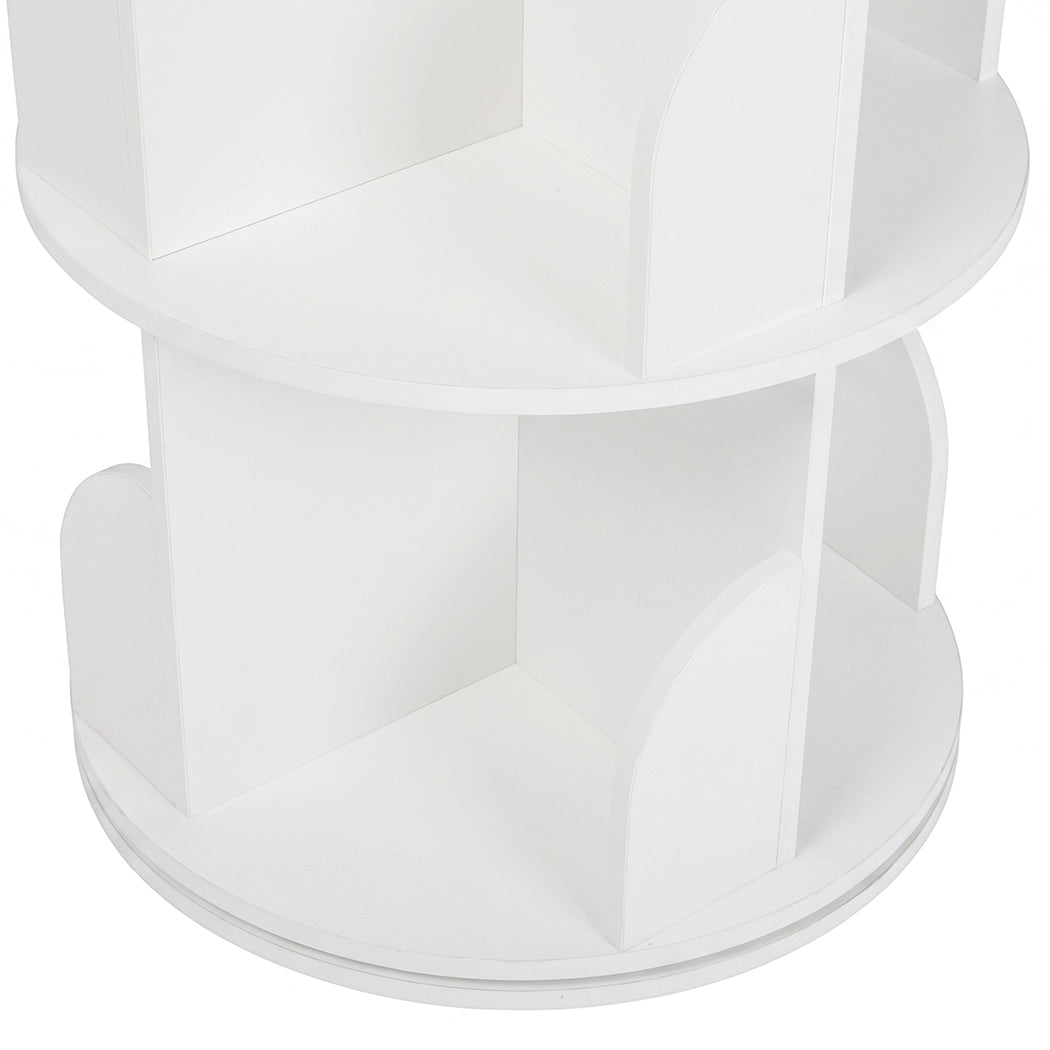 Rotating Bookshelf 5 Tier Storage 46x46x158cm