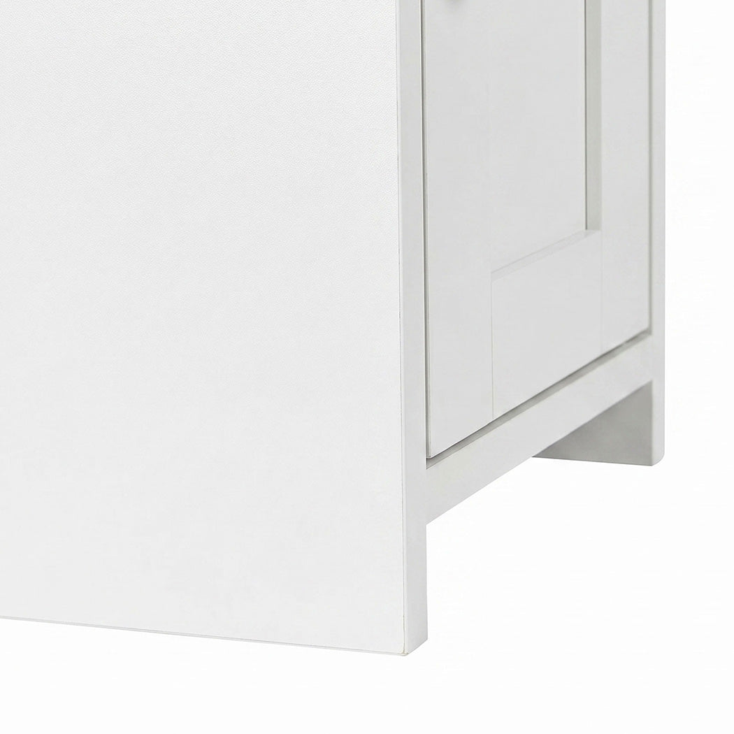 Levede Bathroom Cabinet Storage Slim Organiser Toilet Paper Storage 78.5cm White