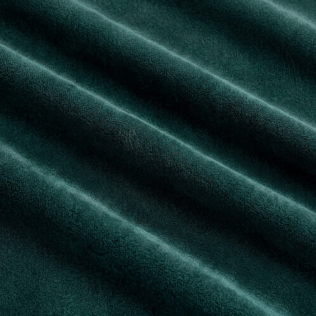 Marlow Blackout Curtains 2-Panel Velvet Room Darkening Eyelet Curtains 240x230cm