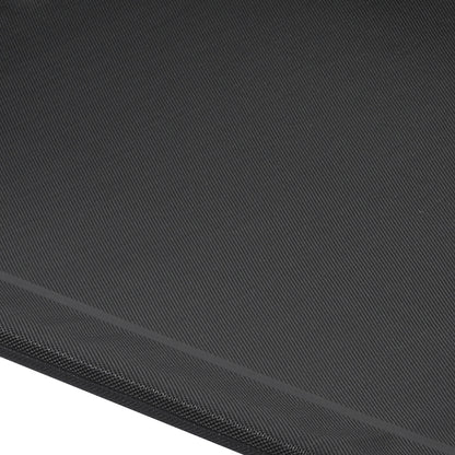 Large Pet Bed Black Fabric 77x47x15cm