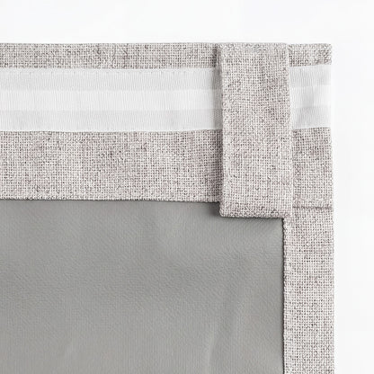 Marlow 100% Blackout Curtains Thermal Linen Look Blockout Drapes 2-Panel Bedroom