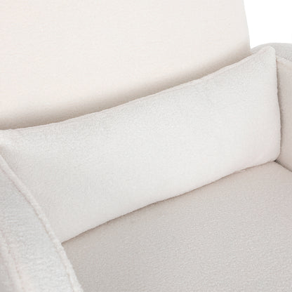 Stylish Fleece Rocking Chair with footstool  Soft Cushion Classic