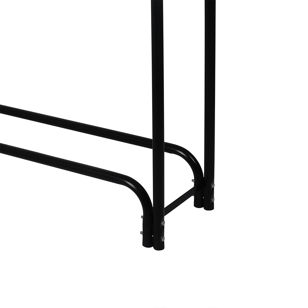 Firewood Rack Steel Holder 123x33x126cm