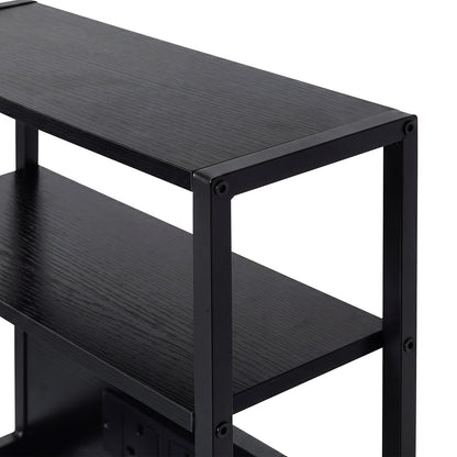 Bedside Table With Charging Station 41x30x100cm