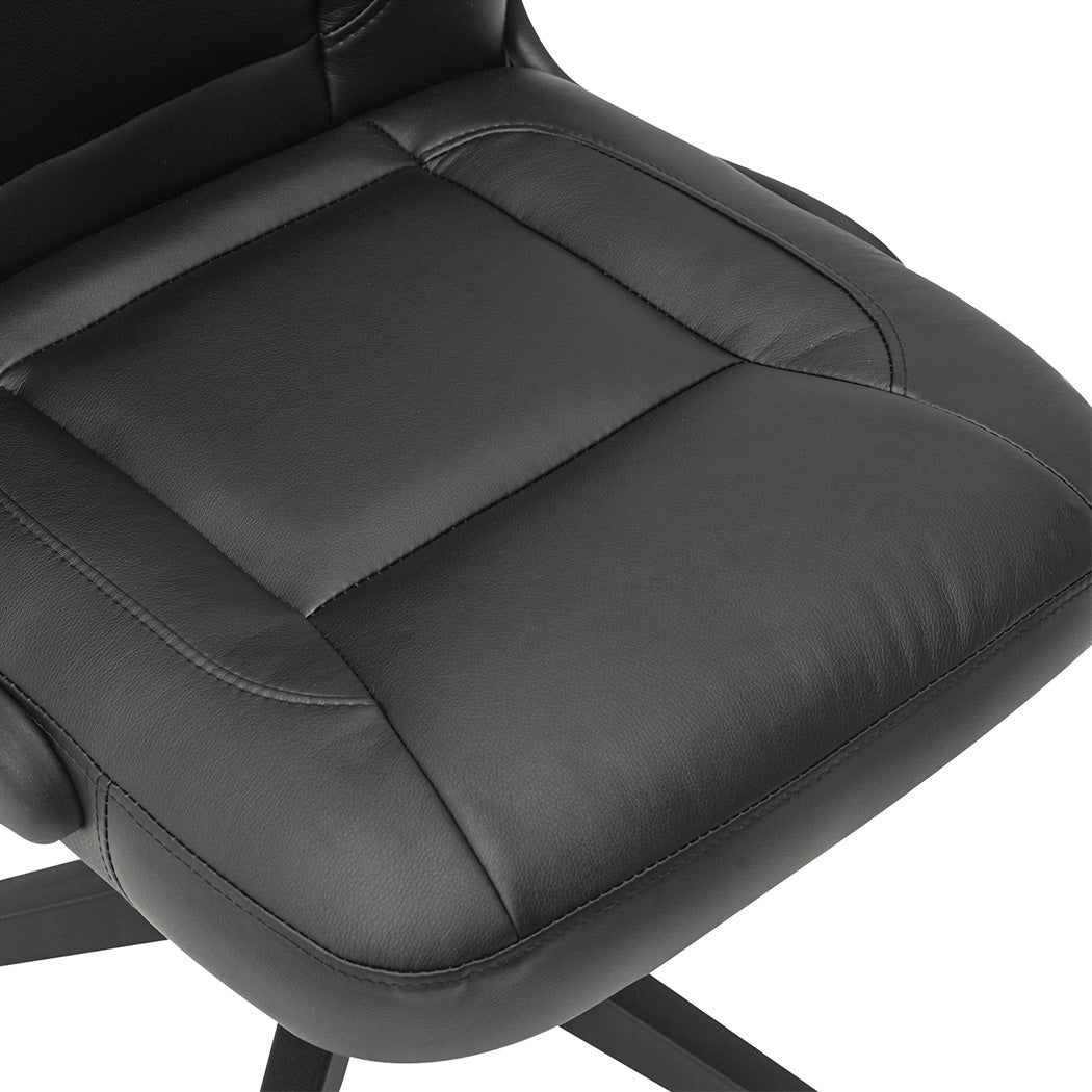 Executive Office Chair Black PU 65x68x100cm