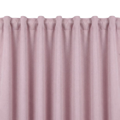 Marlow Blackout Curtains Pink 2 Panels Thermal Insulated Pom Pom 132cm x 160cm