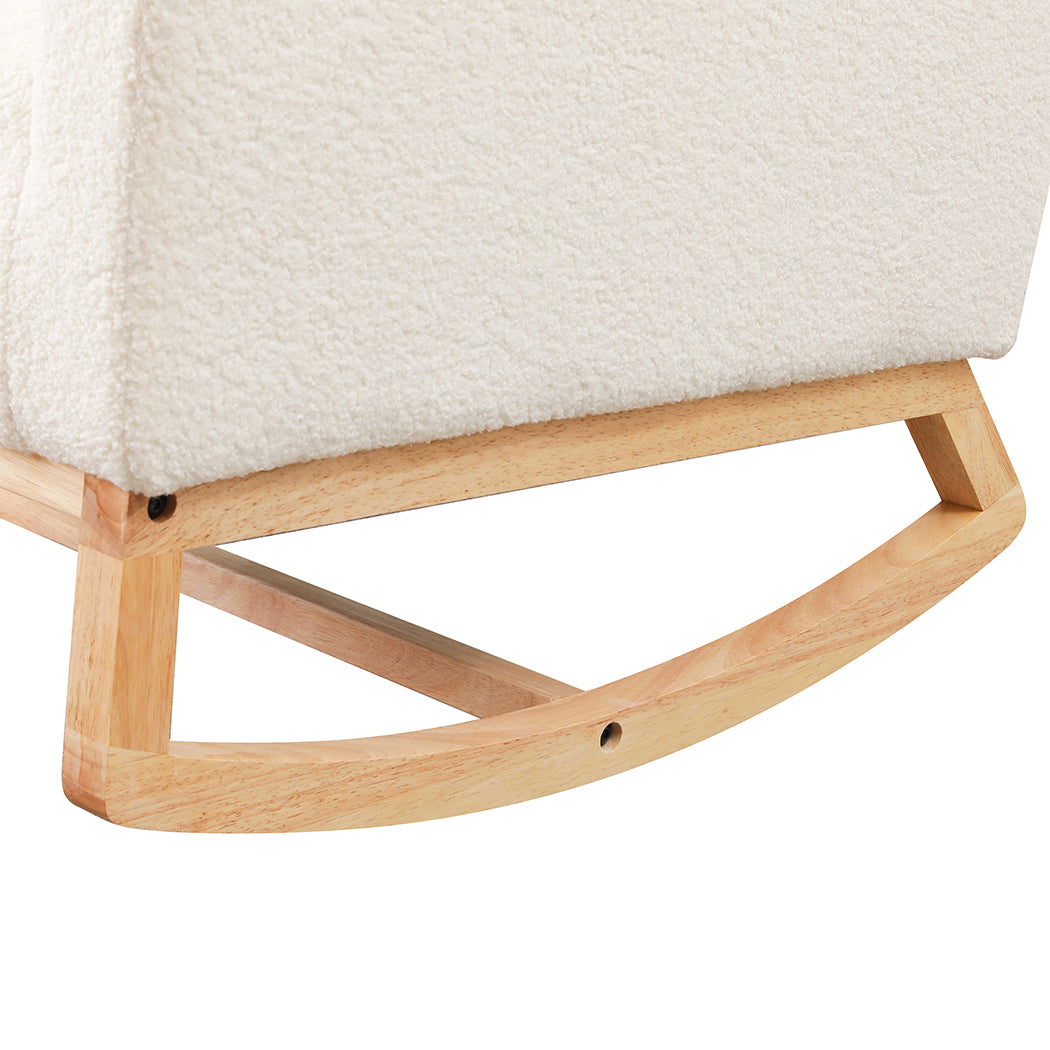 Stylish Rocking Chair Ottoman Footrest With Side Pocket  Comfortable