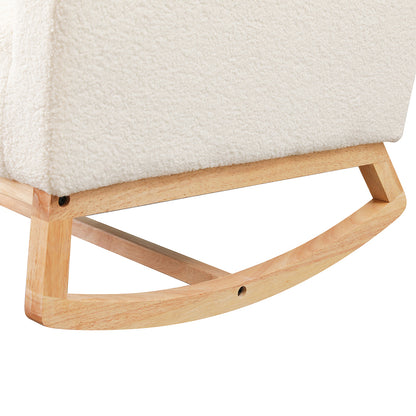 Stylish Rocking Chair Ottoman Footrest With Side Pocket  Comfortable