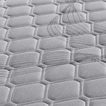 Modern Double Spring Mattress Grey Medium Firm  Scandi Inspired