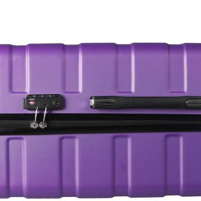 Purple Luggage Set 3PC 33x22x55cm