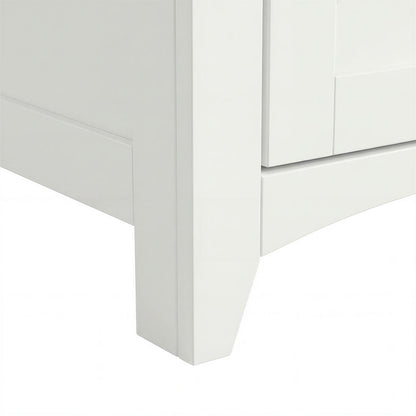 White Bedside Tables With Storage 45x40x60cm