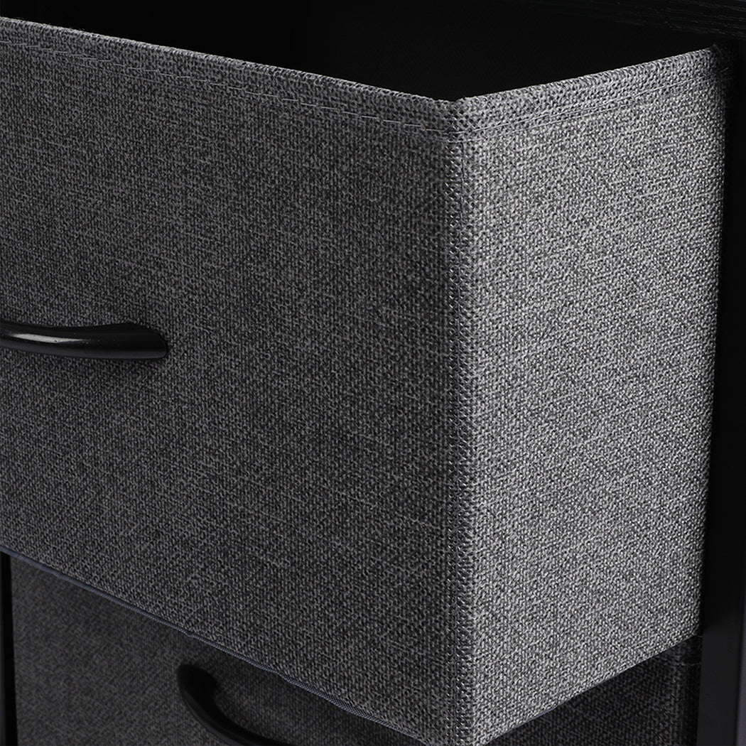 Modern Storage Cabinet Tower Chest Dark Grey  Premium Quality Build