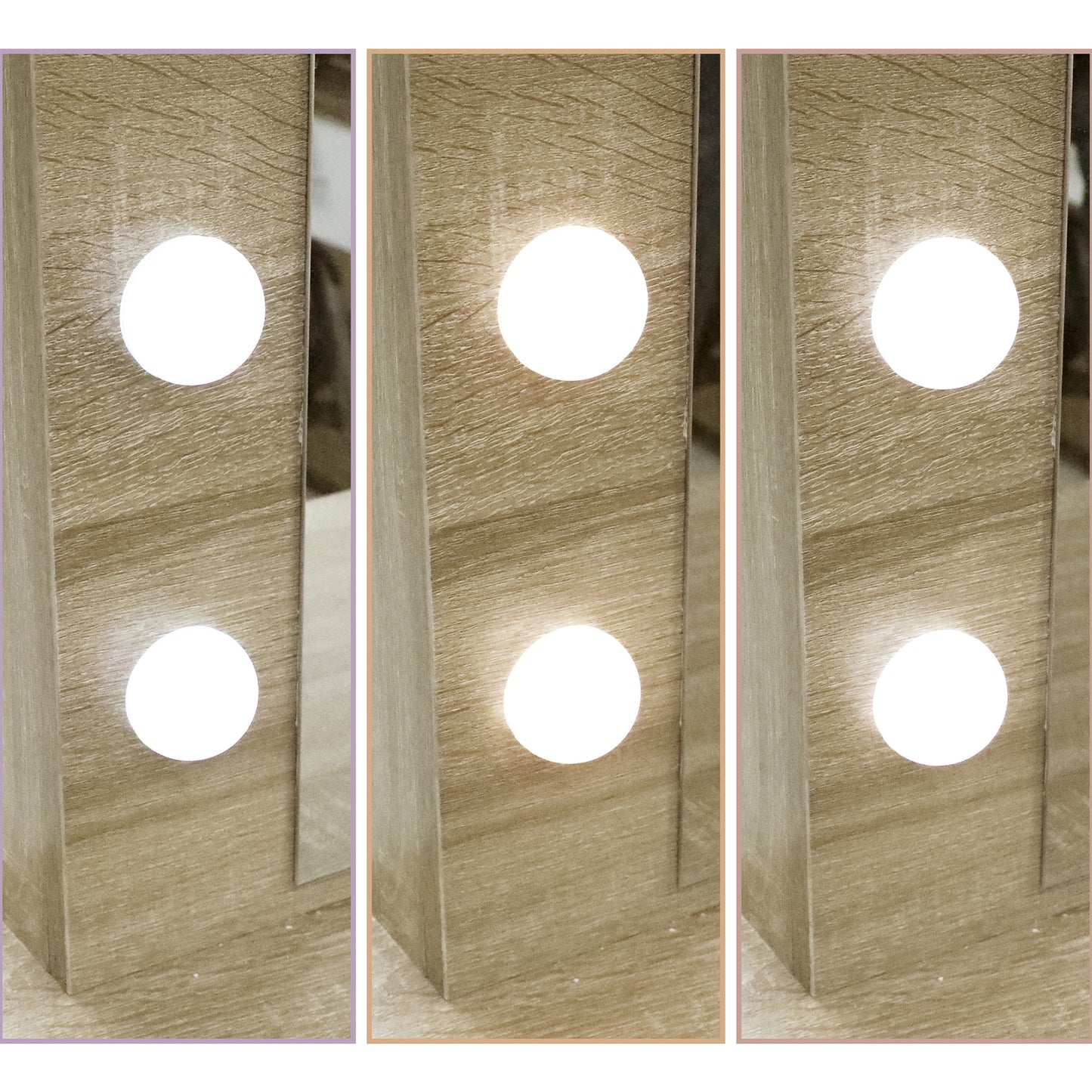 Luxury Dressing Table Stool Set Makeup Mirror Led  Durable Frame