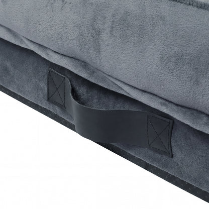 Orthopedic Dog Bed Large Velvet 90x60x18cm