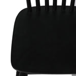 Ergonomic 4x Dining Chairs Kitchen Winsor Black  High Back Support